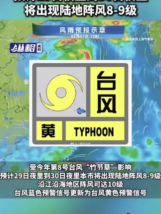 #台风“竹节草”越来越近 ,上海大部分地区有暴雨,局地大暴雨,#上海集中降水时段预计为29日晚到30日白天 ,请大家注意防风防雨#上海将台风预警升级为黄色#助理否认沈玉琳进ICU#好书分享