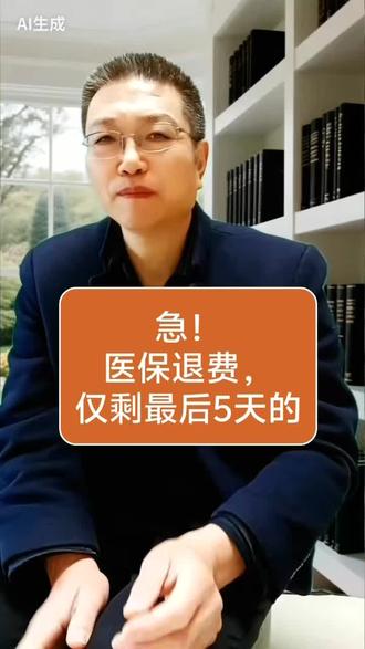 仅剩最后五天,医保退费抓紧办#医保#退费通知#旬阳#安康@抖音创作小助手 @抖音媒体内容优推官