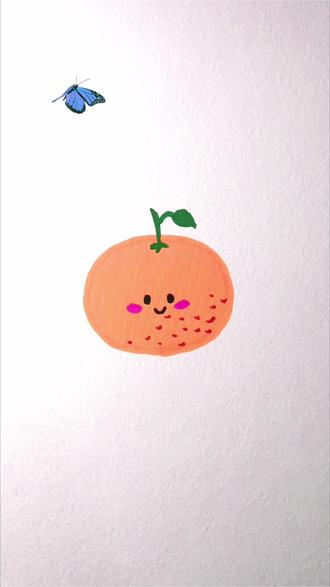 画个小朋友爱的橘子~ #画画#简笔画#简笔画教程大全#简笔画教程幼儿园#简笔画教程儿童画
