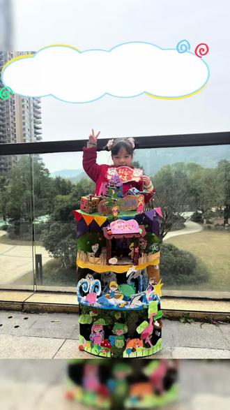 半个月努力完成的作品,自信感爆棚啦~#达州创意美术 #尼尔斯骑鹅旅行记 #立体手工 #达州画室 #创意手工