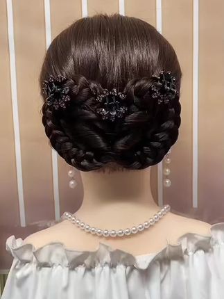#编发最美编发 #简单好看发型 #盘发固定发夹 #适合夏天的发饰