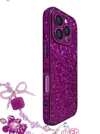 闪钻紫色心动小熊手链壳适用苹果16iPhone15全包防摔手机壳女款#手机壳 #强烈推荐 #潮牌手机壳 #每日分享 #@DOU+上热门