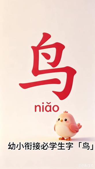 幼小衔接生字鸟,简单好记
#幼小衔接 #幼儿识字 #每日一字 #一年级语文 #幼儿园识字