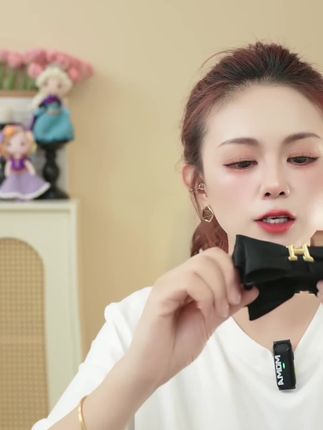 新款原创简约蝴蝶结香蕉夹百搭通勤竖夹气质高马尾