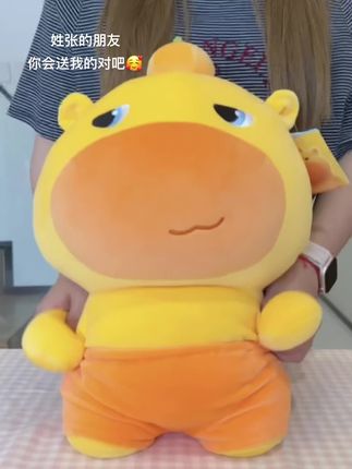 好朋友 你刷到这个噜噜床搭子也会送我的 对吧!#水豚噜噜 #抱枕 #床搭子 #毛绒玩具