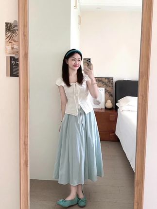 #夏季穿搭 #显高显瘦 #夏天该有的样子 #今日穿搭 #气质仙女裙穿搭