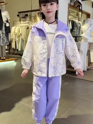 女童时髦套装洋气秋季新款中大童春秋运动休闲女孩儿童女童秋装@抖音小助手 @热门推荐