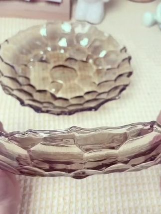 诠释爱无铅水晶玻璃水果盘 现代客厅创意家用茶几零食坚果盘