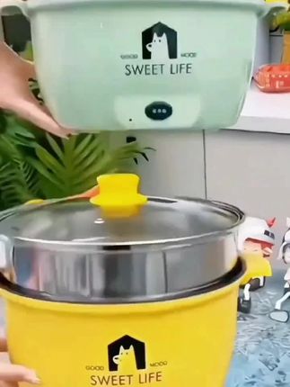 【厂家直发/极速发货】喋喋熊多功能煎炸炒蒸煮电煮锅电锅不粘#厨房必备好物推荐 #多功能电煮锅 #好物分享 #好物推荐