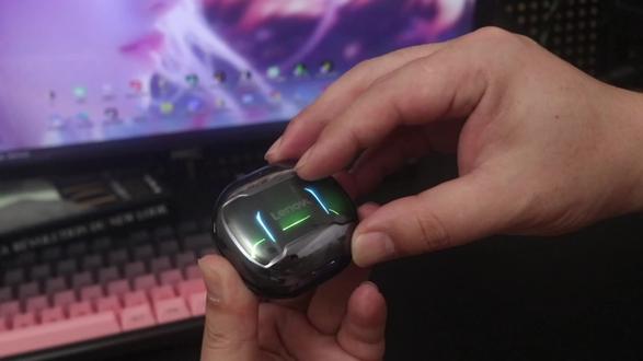 半张出头,专为游戏设计的无线蓝牙耳机!!!#联想GT101 #蓝牙耳机 #游戏耳机