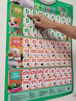 汉语拼音aoe字母表声母韵母表 儿童幼儿早教有声挂图 1年级#一年级 #拼音 #幼小衔接 #幼儿启蒙 #汉语拼音