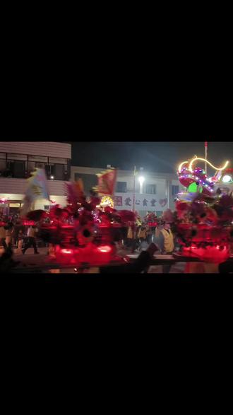 诸暨凤仪楼板凳龙双龙齐舞人山人海#民族特色民族文化