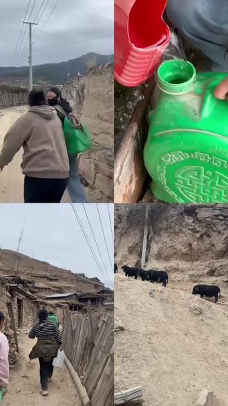 除夕接头水 万事皆顺遂 取一瓢清泉 许一年平安.