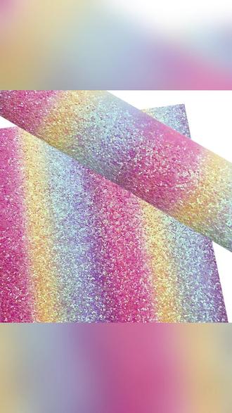 拼豆DIY闪粉彩虹渐变格利特布料手工创意亮片布 #手工DIY材料 #闪光布料 #渐变布料创意 #拼豆手工制作 #彩虹亮片布