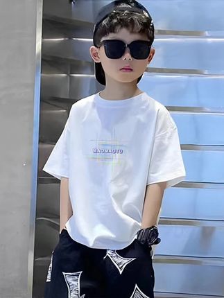 男童短袖t恤夏装新款儿童中大童装纯棉夏季男孩洋气休闲半袖上衣#纯棉短袖 #短袖t恤 #短袖 #童装 #高品质童装