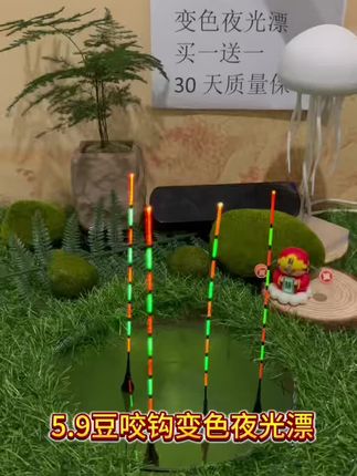咬钩变色夜光漂5.9两支带回家#浮漂 #夜光漂 #咬钩变色电子漂