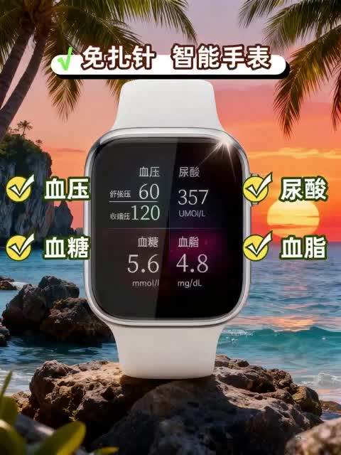 给长辈挑健康礼还在犹豫?这款智能手环闭眼入就对了,送出去绝对被夸到心花怒放~ 表带亲肤得像棉花,戴在手上轻得跟没戴一样,长辈戴着毫无压力,就像个暖心小助手时刻在身边。操作简单到不行,哪怕对电子产品不感冒,看一眼就会用,顺顺当当不费劲儿。 功能是真的顶!抬手就能看血糖、血压这些关键数据,简直是随身健康小管家,24小时守护长辈身体。在家就能轻松掌握状况,不用老跑医院折腾,省时间又省心。 把这份心意送出去,关心直接暖到长辈心窝。让它化作暖暖的陪伴,让亲情更浓厚~ #智能手环 #送长辈好礼 #健康小助手