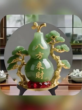 #八方来财摆件 【2件套5.9】八方来财玉石装饰画摆件客厅办公室玄关桌面摆台#好物推荐🔥 #装饰摆件 #家居摆件