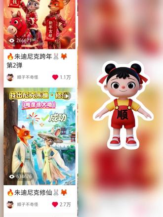 🐰🦊 暂停挑战·我的教程 #疯狂动物城2 #朱迪尼克 #AI教程 #挑战 #互动