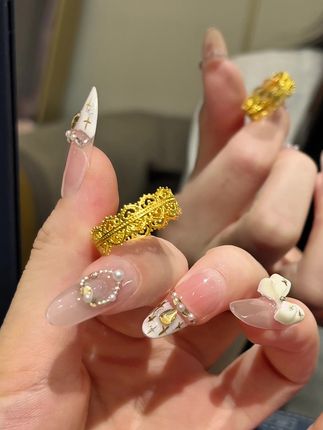 当一天公主小妹~甜到心坎的蕾丝皇冠戒指!!(3106)#黄金戒指 #无限回购的宝藏单品 #首饰分享 #足金999 #美开乐珠宝