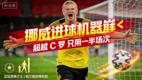 哈兰德,挪威的进球机器#哈兰德 #哈兰德帽子戏法