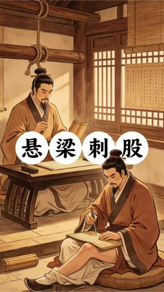 《悬梁刺股》#成语故事分享 #每日学成语