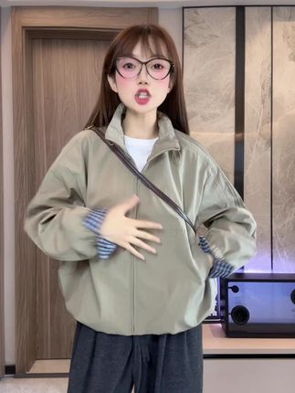 【设计感格子:/ 拼接短外套女欧洲站2025年早秋新款时尚百 #女装#穿搭#穿搭日记#穿搭分享#穿搭技巧