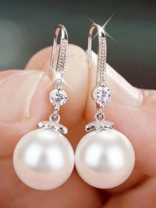 百搭纯银珍珠耳环#时尚百搭 #百珍珠耳环#仙女必备耳饰