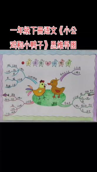 一年级下册语文《小公鸡和小鸭子》思维导图。自己原创作品,你们觉得我画的小公鸡可爱还是小鸭子可爱?#关注我持续更新小学知识 #小学语文 #手绘思维导图 #每天跟我涨知识 #简笔画 @抖音小助手
