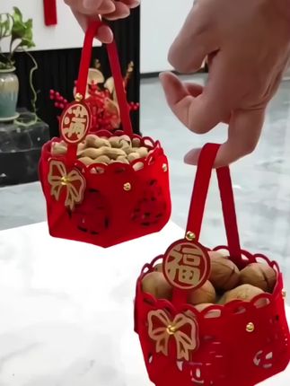 #乔迁之喜手提篮 #婚礼装饰用品 手提