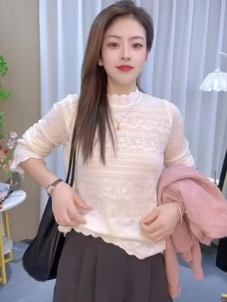 #蕾丝打底衫 #谁穿都好看 #秋冬穿搭 #打底衫 #单穿内搭都好看