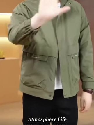男士夹克新款春秋季潮流春季机车外套休闲宽松外套百搭帅气上衣#帅气穿搭 #品质男装 #谁穿谁帅 #春秋新款 #男士夹克外套