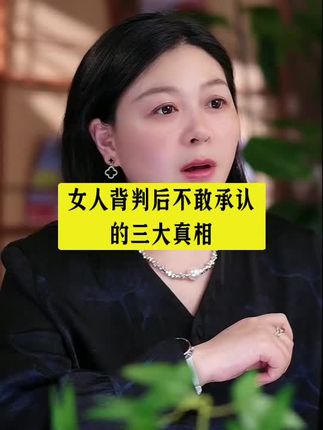 女人背叛后不敢承认的三大真相#婚姻#夫妻那些事#婚姻情感#人生感悟 #婚姻家庭