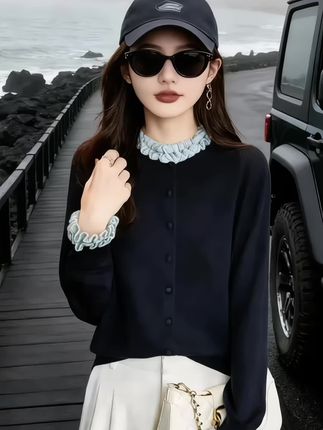 #上衣穿搭 #针织衫 #百搭上衣 #洋气小衫 #女装穿搭
