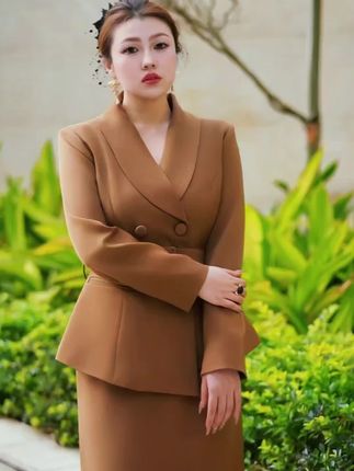 气质显瘦高级质感职业西服大码女装西装套装#时尚妈妈装 #时尚职业穿搭 #时尚穿搭 #谁穿谁好看 #穿出自己的风格