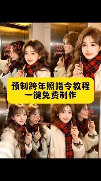 预制跨年照,让你美翻整个朋友圈#预制一下跨年照 #豆包ai#豆包P图已经nextlevel了#教程#拍照姿势
