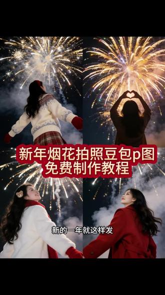 新的一年我就这么发朋友圈~烟花拍照ai豆包p图指令教程来了! 烟花拍照ai口令 背景烟花拍照ai口令 过年拍照ai口令 车顶烟花拍照ai口令 ai图片生成指令烟花 #豆包P图已经nextlevel了 #豆包ai #新年烟花 #烟花最浪漫的一瞬间