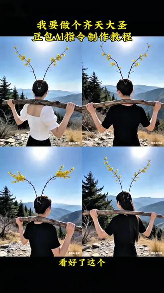 我要做个齐天大圣豆包Al指令教程来了#我要做个齐天大圣#豆包P图#豆包ai#豆包出大片有两把刷子#抖音ai制作