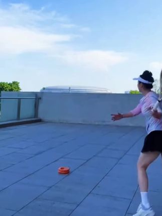 #网球训练器 不用捡球自动回弹,不限场地不限时间#既好玩又锻炼 #一球一拍一底座 #网球