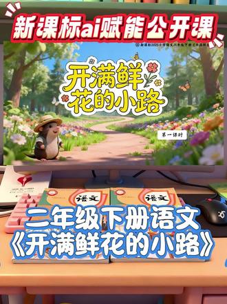 公开课这样上!二年级下册《开满鲜花的小路》
📚 二年级语文下册新课标公开课《开满鲜花的小路》精品课件完整分享|附逐字稿+教案
#AI助力教学#二年级语文下册#开满鲜花的小路#二年级语文#开满鲜花的小路公开课