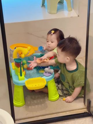超省心的厨房洗碗玩具,俩娃太喜欢了#儿童玩具 #宝宝玩具 #带娃好物