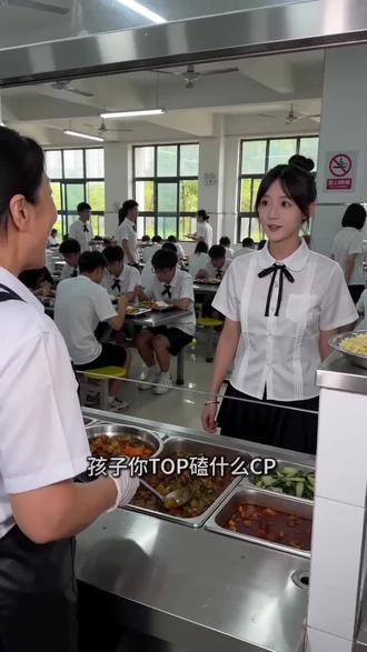 #食堂阿姨打饭 AI#朱苏#TOP