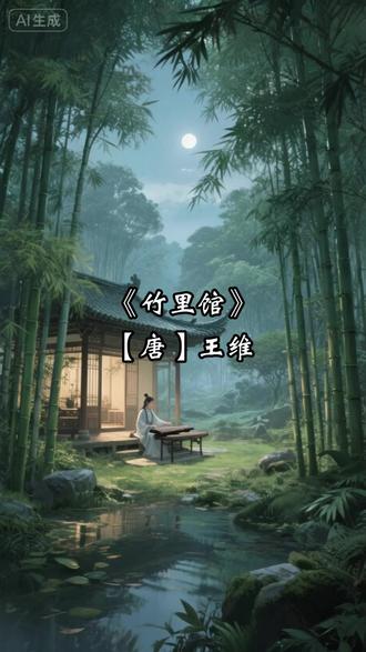 竹里馆 王维 初中七年级课本古诗解读 #王维 #明月来相照 #竹里馆 #田园诗歌 #古诗
