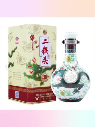 牛栏山二锅头白酒 珍品30青龙 清香型 纯粮酿造 53度500ml#酒好喝#酒香四溢