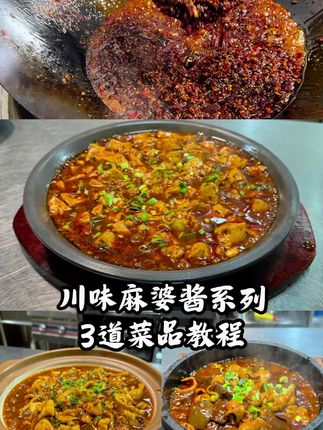 新上菜品课程,川味麻婆酱教程,本款麻婆酱口味麻辣为主,带有刀口辣椒糊辣香味,有牛肉粒的颗粒感,是非常好的一款川式酱料,可以制做麻婆鸭血肥肠,麻婆豆腐,麻婆豆花鸡,比例教学精准到克,讲解详细,放心学习。#鸭血肥肠 #美食教程