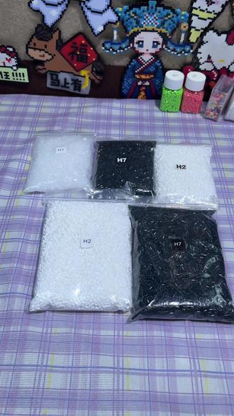 拼豆黑白补充包,6.9到手5000颗黑白豆,再也不用担心缺豆了#拼豆补充包 #拼豆推荐 #拼豆 #拼豆日常 #好物推荐