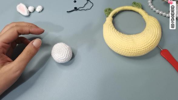 月亮兔子花灯钩织教程四