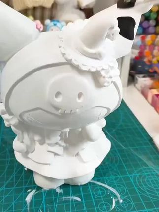 #手工diy #石膏娃娃 #石膏娃娃涂鸦