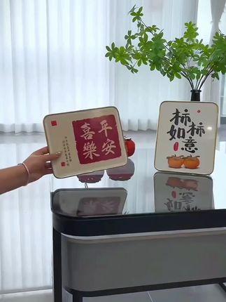 【两幅】19*24cm装饰画摆台艺术设计百搭家居摆件装饰品#摆件#桌面摆件 #软装搭配