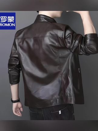 #品质男装##气质皮衣 #简约大气 #潮流穿搭 #修身显瘦